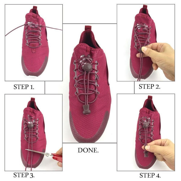 3 Pairs of Sneaker Shoelaces PINK - varastossa pink