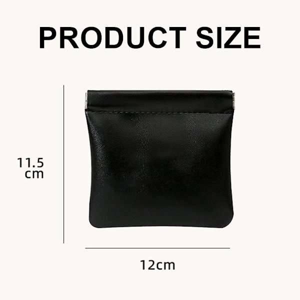 Pieni minisäilytyspussi Monikäyttöinen meikkilaukku Zero Wallet - spot-myynti Midnight black