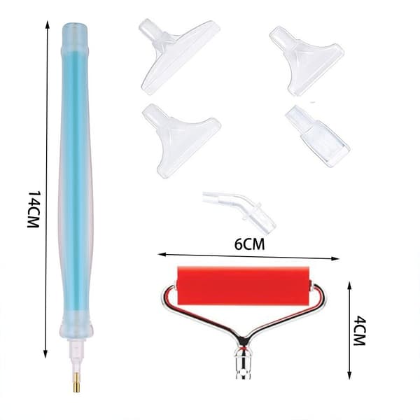 Timanttimaalaus Pen Point Drill Pens BLUE ROLLER - varastossa Blue roller