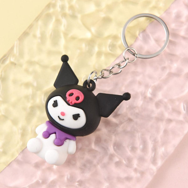 Tecknad Sanrio mjuk gummidocka nyckelring hängande nyckelring - on stock KT Cat one size