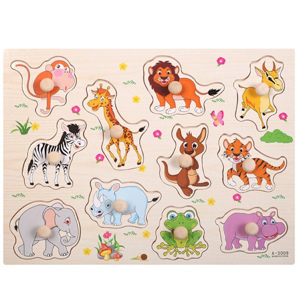 Träpussel Pusselbräda SKOGSJUR - on stock forest animal