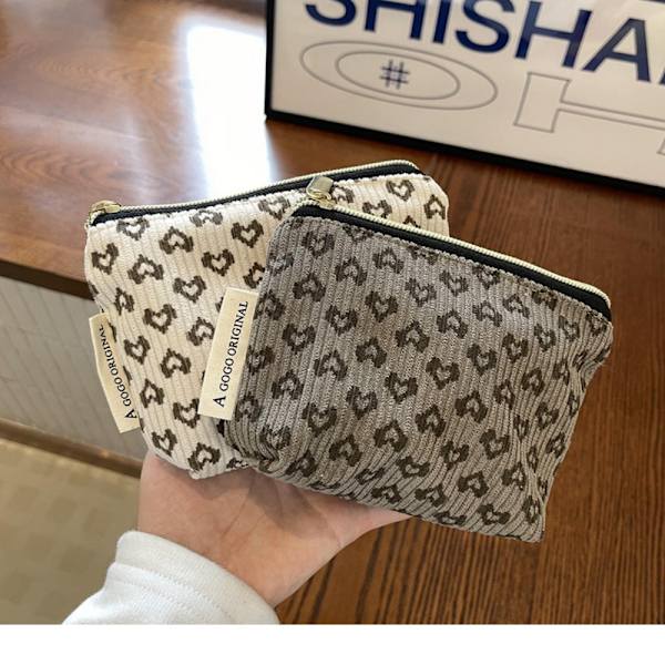 Firkantet taske makeup taske KHAKI - high quality khaki