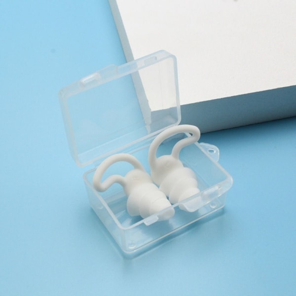 Öronproppar i silikon Ljudisolerande hörselskydd VIT - high quality White