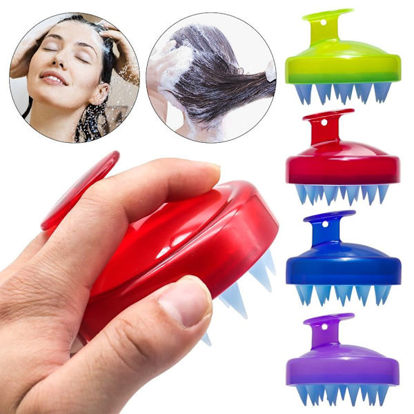 Hieronta Hiusshampoo Hiustyökalut Kylpykampa PUNAINEN - varastossa red