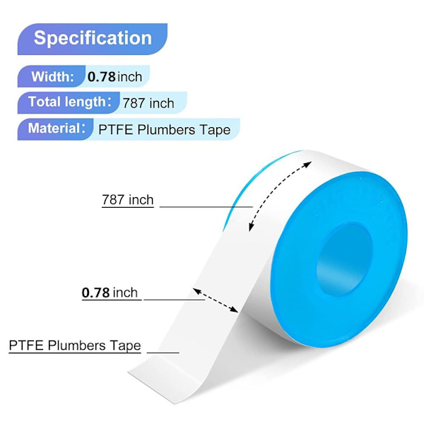 10 rullar PTFE Pipe Sleaant Tätningstejp Gängtejp - spot sales
