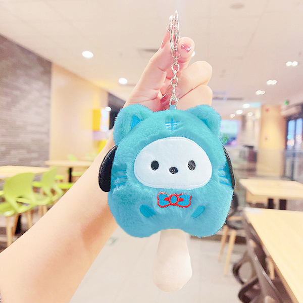 Sanrio Kuromi Pehmoavaimenperä Little Tiger Kuromi Melody - varastossa Green 15cm