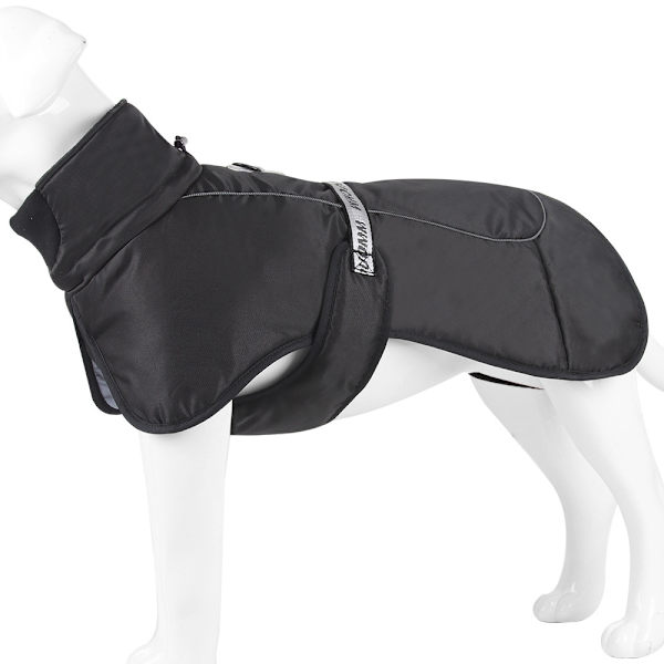 Pet Hund Kläder Kappa Vattentät Vinterjacka Väst för Large - spot sales black XL