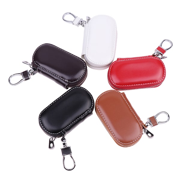 1 st case Skyddande bilnyckelfodral i läder för Faraday Cage - high quality Red