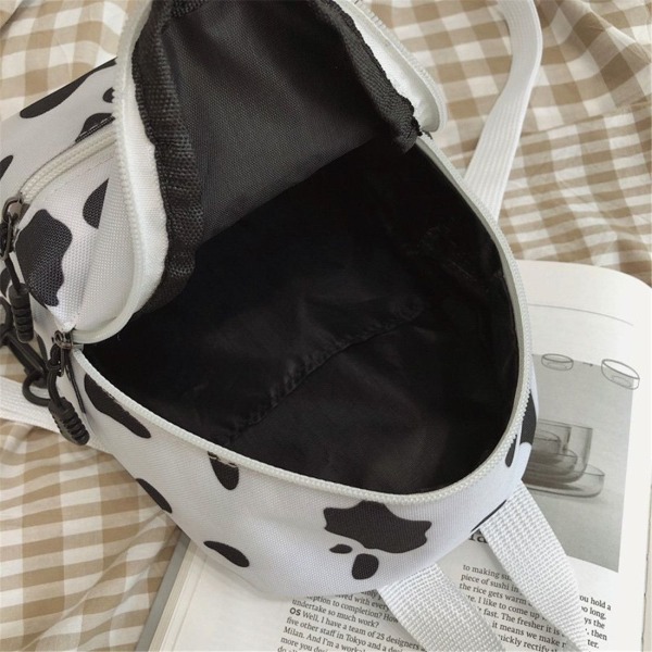 2022 New Cow Backpacks student skolväska VIT - spot sales white