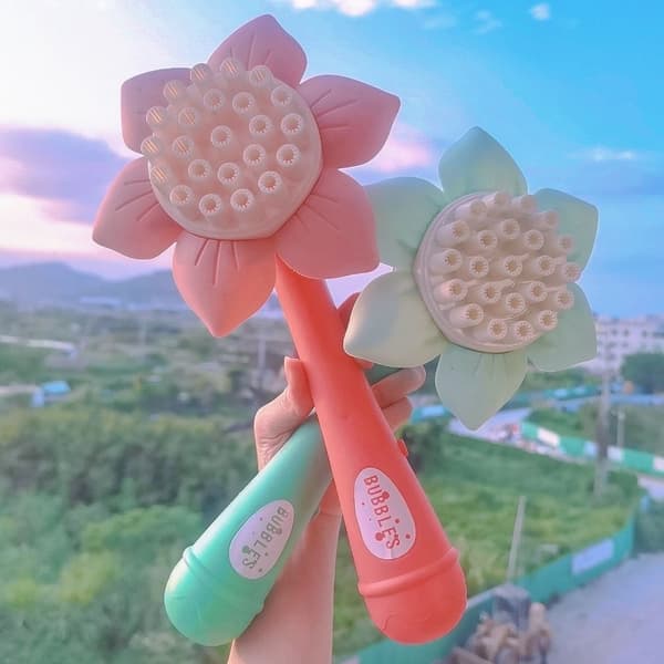 Sunflower Bubble Machine Baby Bubble Gun PINK - varastossa pink