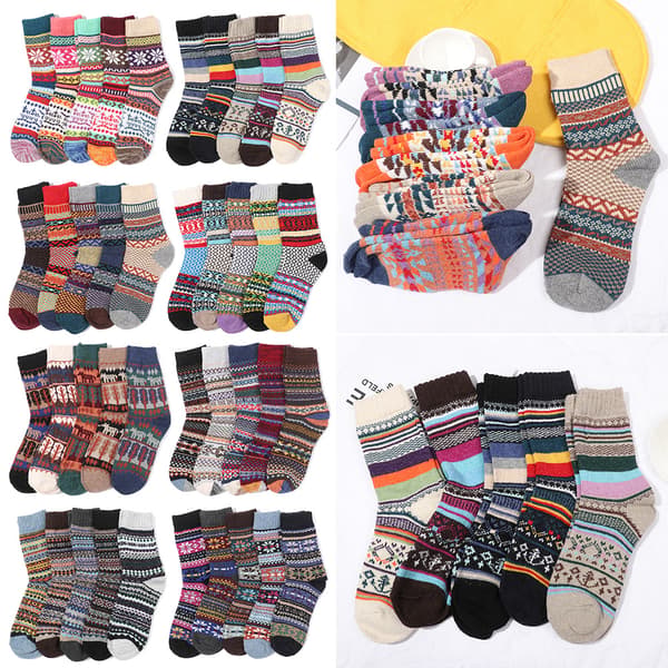 Villasukat Thick Rich - varastossa 5 Pairs