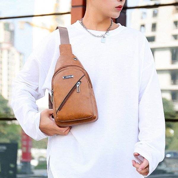 Sling Crossbody Bag Axel Ryggsäck MÖRKBRUN - spot försäljning Dark Brown
