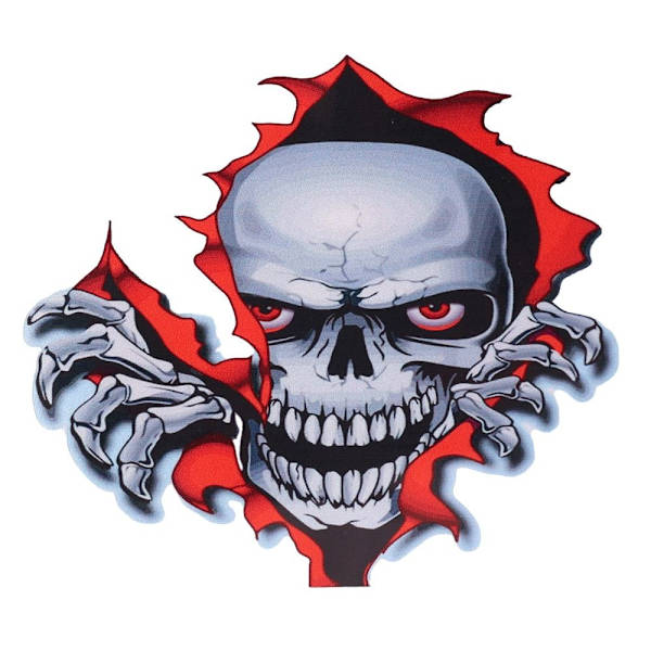 3 Skeleton Skull Autotarrat Autojen korit naarmuilla - spot-myynti D
