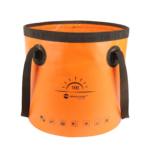 10L Hopfällbar vattenhink Vattenbehållare ORANGE 10L - high quality
