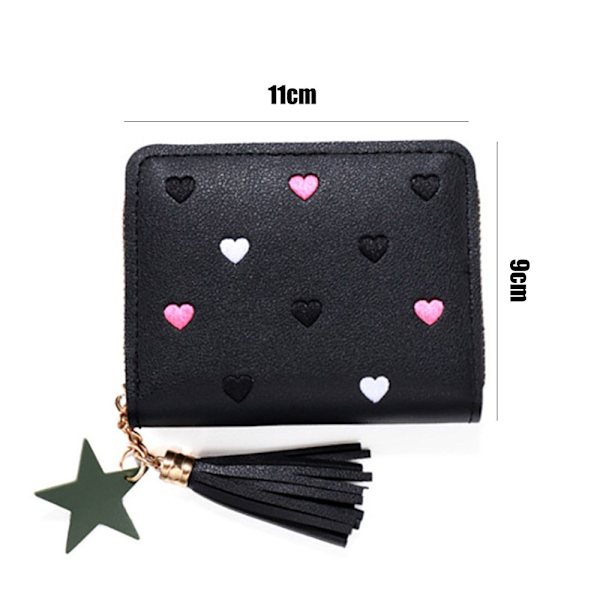 Pieni lompakko Lyhyt lompakko DARK PINK - spot-ale dark pink