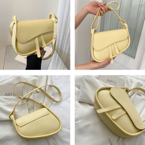 Sadelväska Axelväska VIT - on stock white