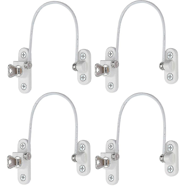 4 st Fönsterbegränsare Lås Fönsterbegränsare Baby Security W - spot sales Svart