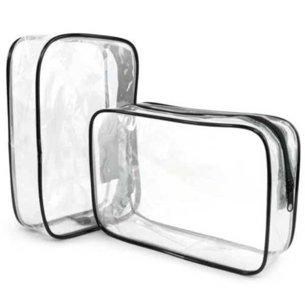 Clear Travel Toiletry Bag Clear Wash Pouch - varastossa 3