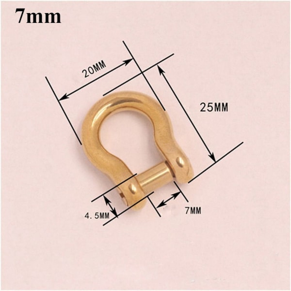 Karbinhake D Bow Staples 7MM - high quality 7mm