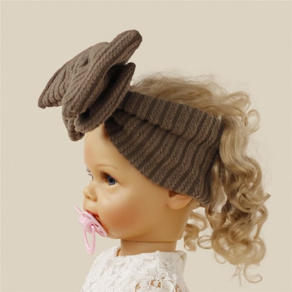 Vauvan elastiset hiusnauhat lapsille BEIGE - varastossa Beige