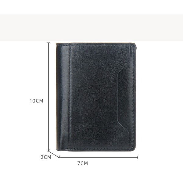 Herr Pop Up Plånbok Rfid Blockerande Slim Korthållare Automatisk - on stock Black
