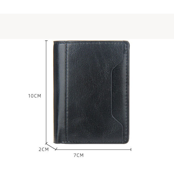 Miesten Pop Up -lompakko Rfid Blocking Slim Card Holder Automaattinen - spot-ale Gray