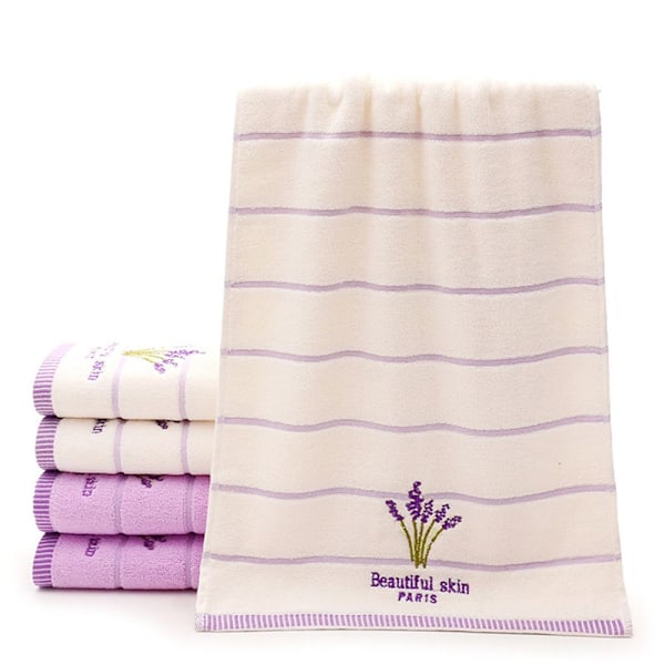 Handduksbroderade handdukar VIT - on stock white