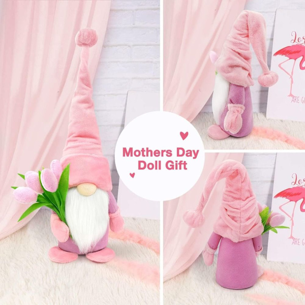 2 st Tulip Doll Ornaments Ansiktslösa Docka Dekorativa Ornament - high quality SET