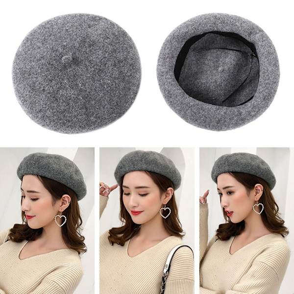 Ull Basker Cap Basker Mössa GRÅ - on stock grey