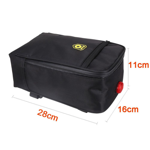 Bike Rear Carrier Bag Cykelställ Pack REFLECTIVE BLACK - spot sales Reflective black