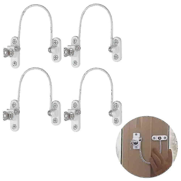 4 st Fönsterbegränsare Lås Fönsterbegränsare Baby Security W - spot sales Svart