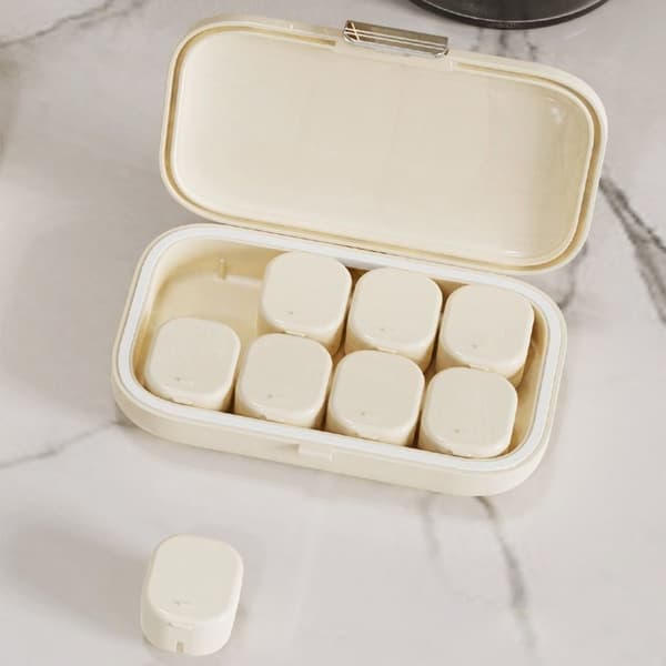 Pill Box Pill Case WHITE - high quality White S