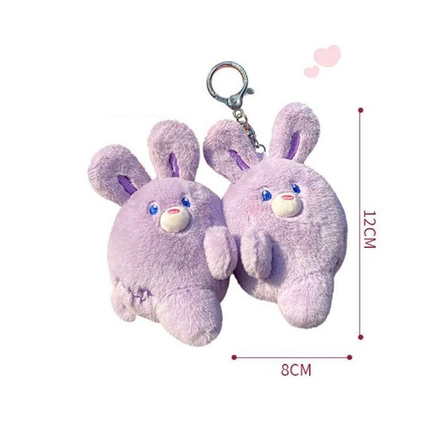 Rabbit Keychain Pehmolelu WHITE LEFT - varastossa white Left-Left