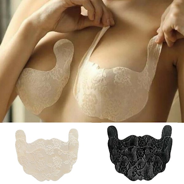 2PCS Support näkymätön rintaliivit itseliimautuva teippi peittää pasteet - spot-myynti Apricot B