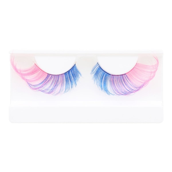 Colored Lashes Eyelashes BLUE & PINK - spot-myynti blue&pink
