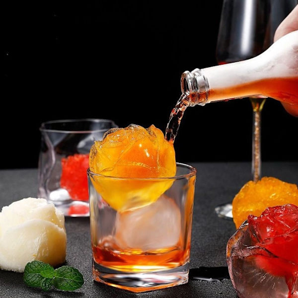 Rose Ice Ball Mold Ice Ball Makeers BLACK - korkea laatu black