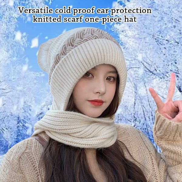 Beanie Scarf Neck Cap GREY - varastossa Grey