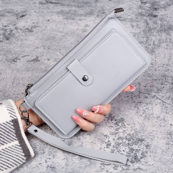 Slim Bifold Wallet Luottokorttiteline GREY - korkea laatu Grey