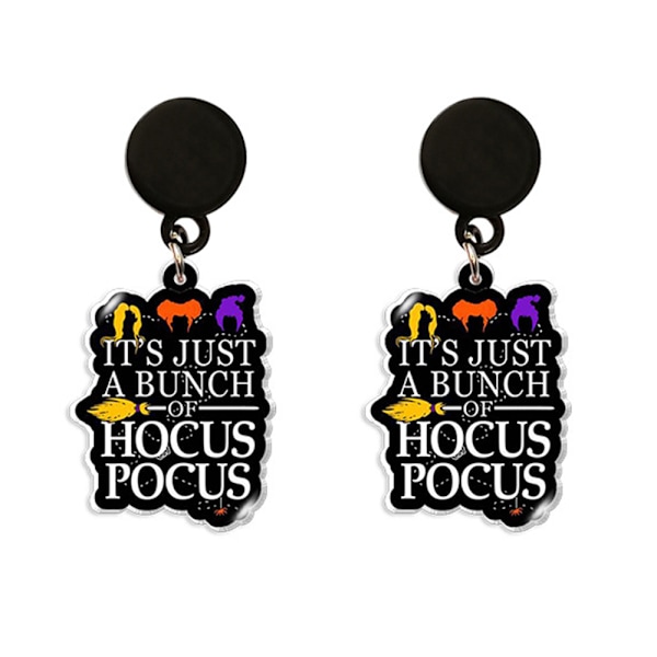 Hocus Pocus Witches abulous Drop Dingle Korvakorut Halloween - varastossa F