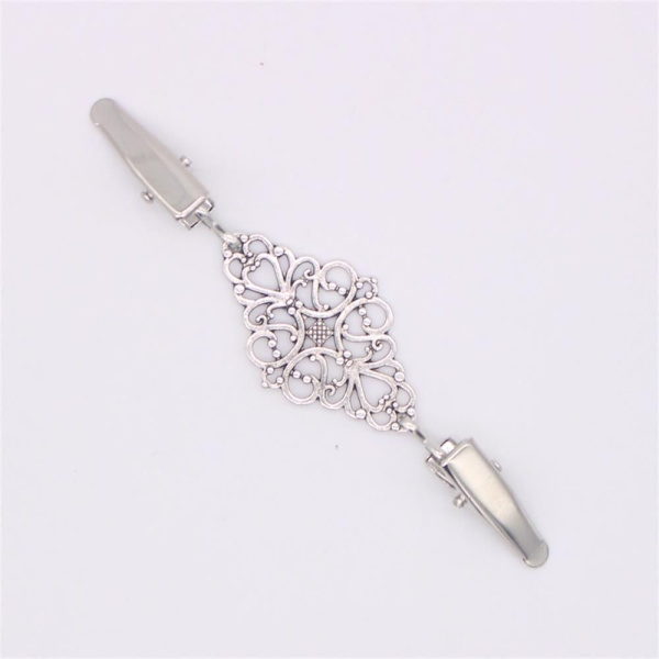 Neuletakki Clip Shawl Rintaneula Duck Clip Soljet - varastossa antique silver