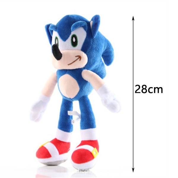28 cm Sonic Pehmo Doll Avaimenperä Shadow Hedgehog Täytetty heilurilelu - varastossa