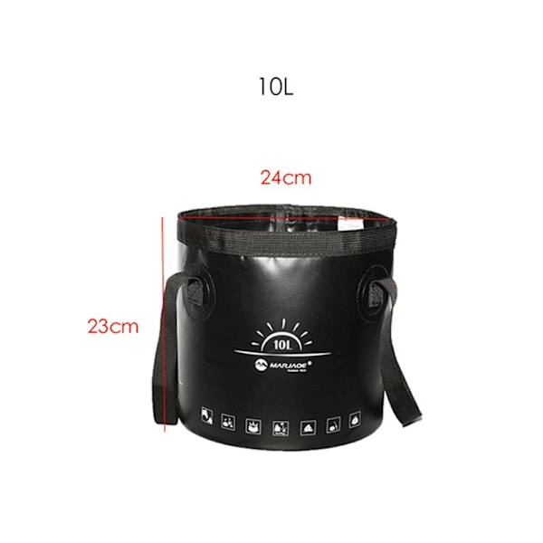 10L Hopfällbar vattenhink Vattenbehållare ORANGE 10L - high quality