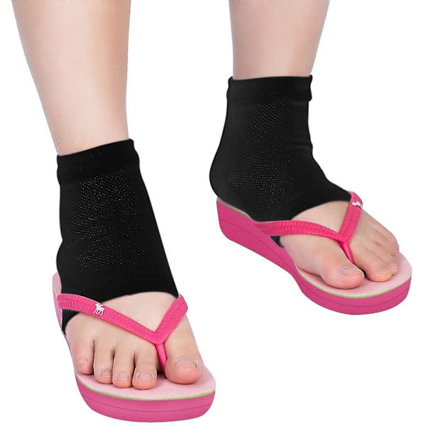 Soft Gel hälstrumpa Andas strumpor med öppen tå 4 par (svarta) - spot sales