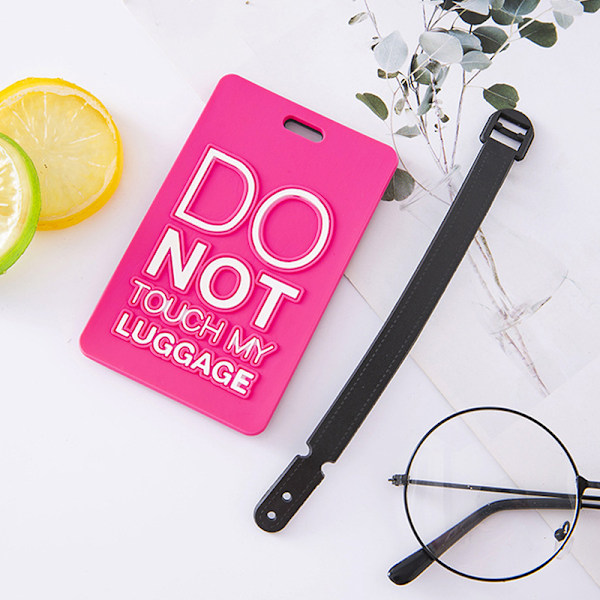 1kpl PVC Soft Luggage Tag Personal boarding Tag Airplane L - spot ale A6