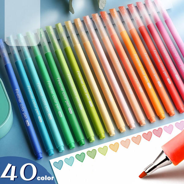 10 kpl Highlighter Pen Set Hand Account Värikynämerkit - korkealaatuisia