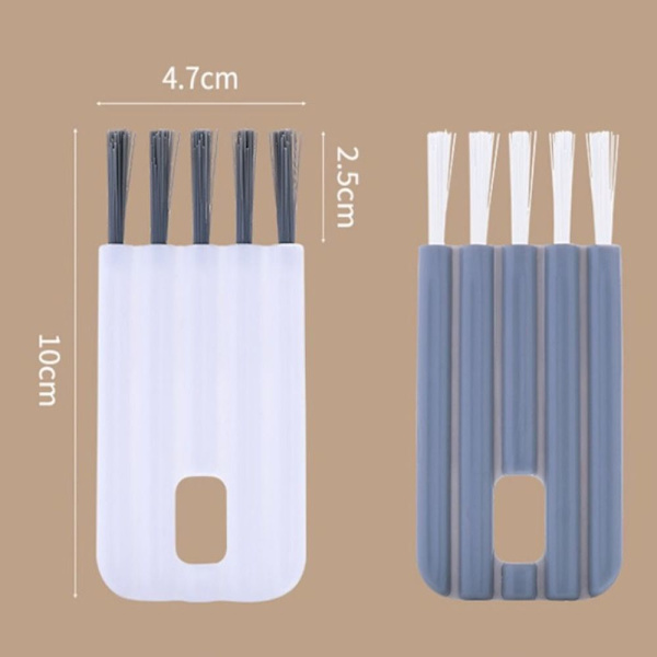 6ST Groove Gap Brush Rengöringsborste VIT - stock white