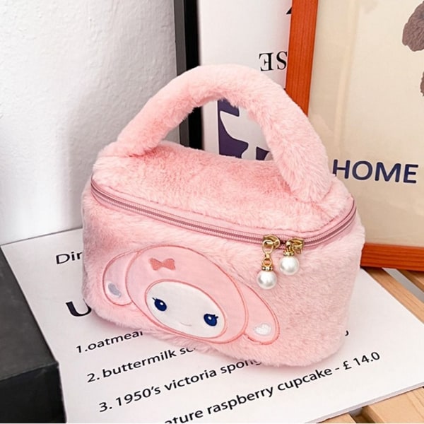 Kawaii Pehmo Cartoon Small Square Bag Kuromi Cosmetic Bag - Stock