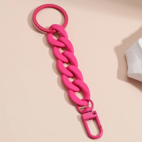 3st Nyckelring Länkkedja ROSA - spot försäljning Pink