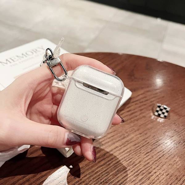 Suloinen Airpod pro läpinäkyvä kotelo avaimenperällä - varastossa