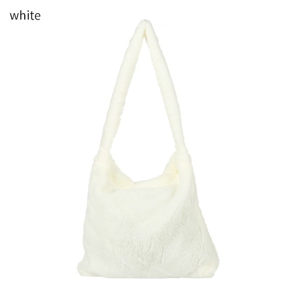 Fluffig Axelväska Shoppingväska - spot försäljning white